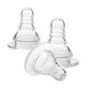 3pz Biberon Tettarelle Standard Collo M Forma Foro Rotondo Silicone Sostituzione per Alimentazione Neonati Compatibile con Biberon Standard