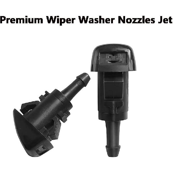 5303834AB Patriot Premium Wiper Washer Nozzles Fit for 2008-2017 Jeep Patriot MK74 Windshield Washer Fluid Jet Nozzle | Easy to tall | 2 Pack, Ref