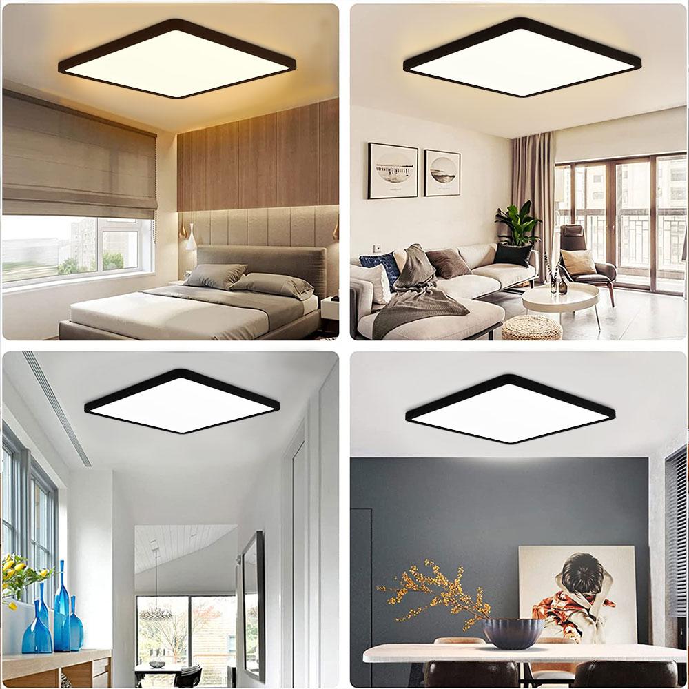 New 0.9inch Ultrathin Led Ceiling Light 20inch Large Ceiling Lamp Smart APP Brightness Dimmable For Living Room Bedroom Lighting