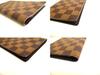 Authentisches LOUIS VUITTON Damier Braun Leder Klappe Scheckbuch Geldschein Portemonnaie #a855 Geöffnete Schachtel