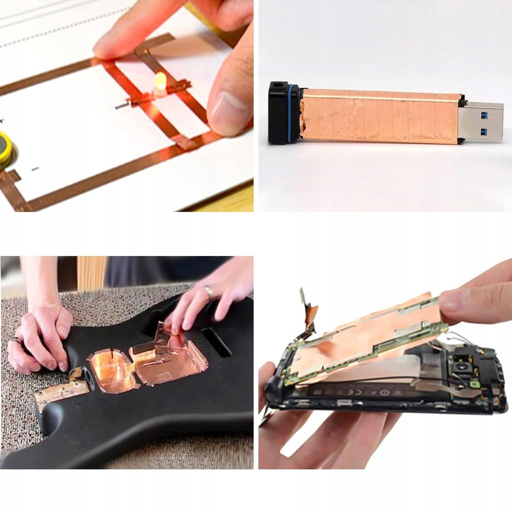 Copper tape 50mm x 20m (0.05mm thick) - double-sided conductive