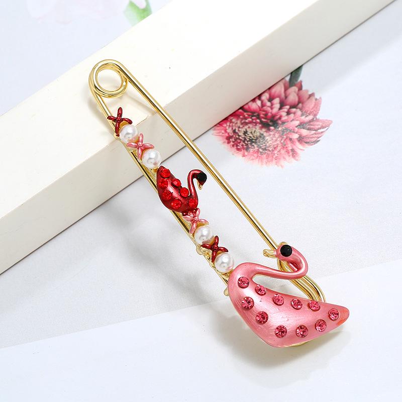 Oil silk scarf buckle brooch women's fixed clothes cardigan pin tulip flower temperament versatile accessories