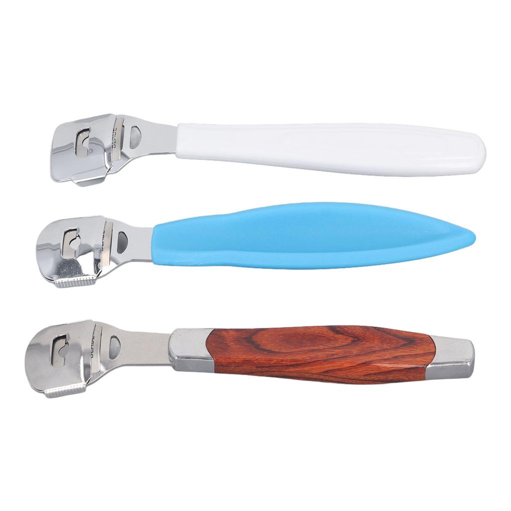 3 st Fotvård Pedikyr Förhårdnadsrakhyvel Hård Hudborttagare Professionell Pedikyrsats Fot för Förhårdnad