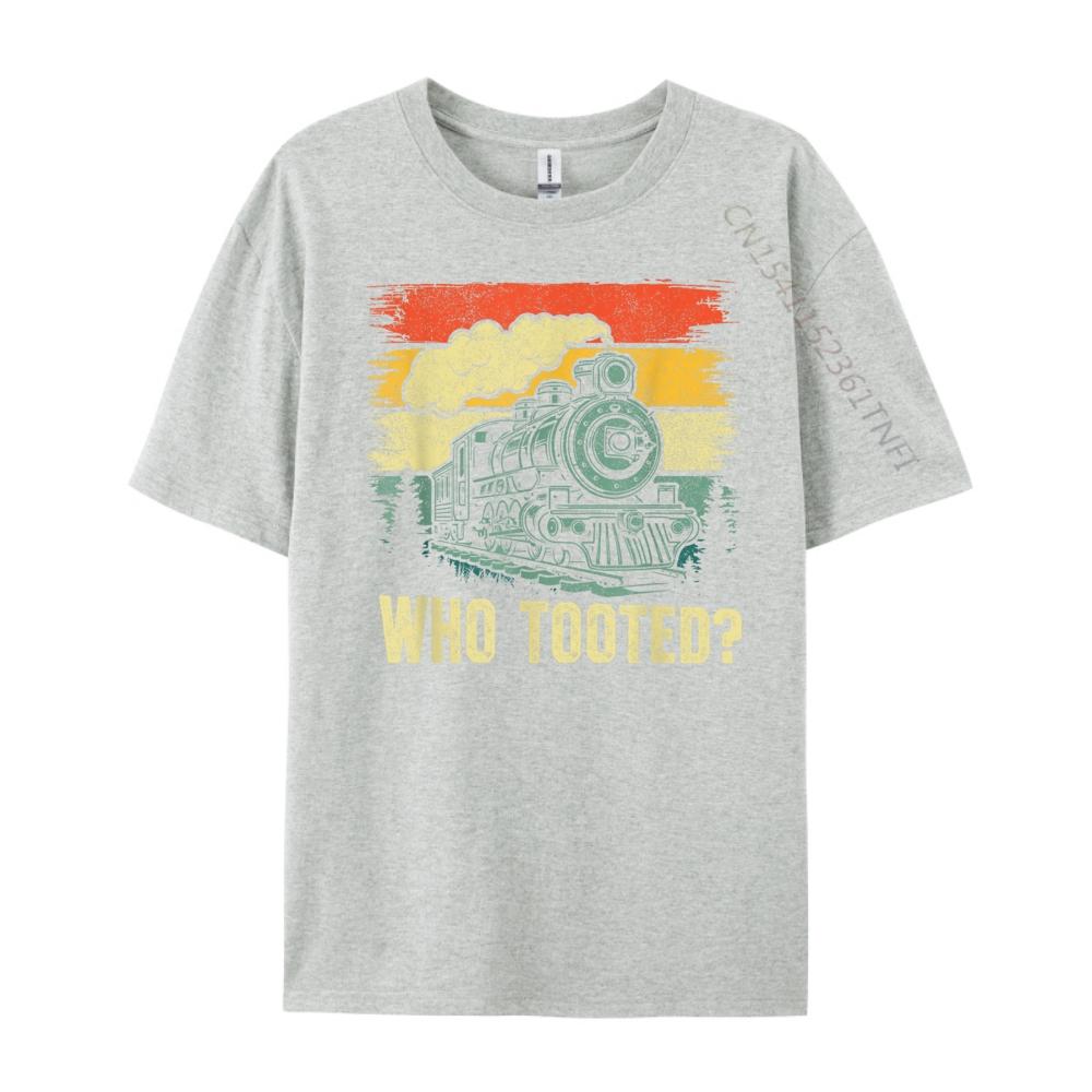 Funny Who Tooted Train Lovers Boys Men 3XL Men Clothing Streetwear Big Size Cool