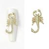 Embossed Nail Charms 3D Scorpion Nail Art Accessories for DIY Nail Art Design