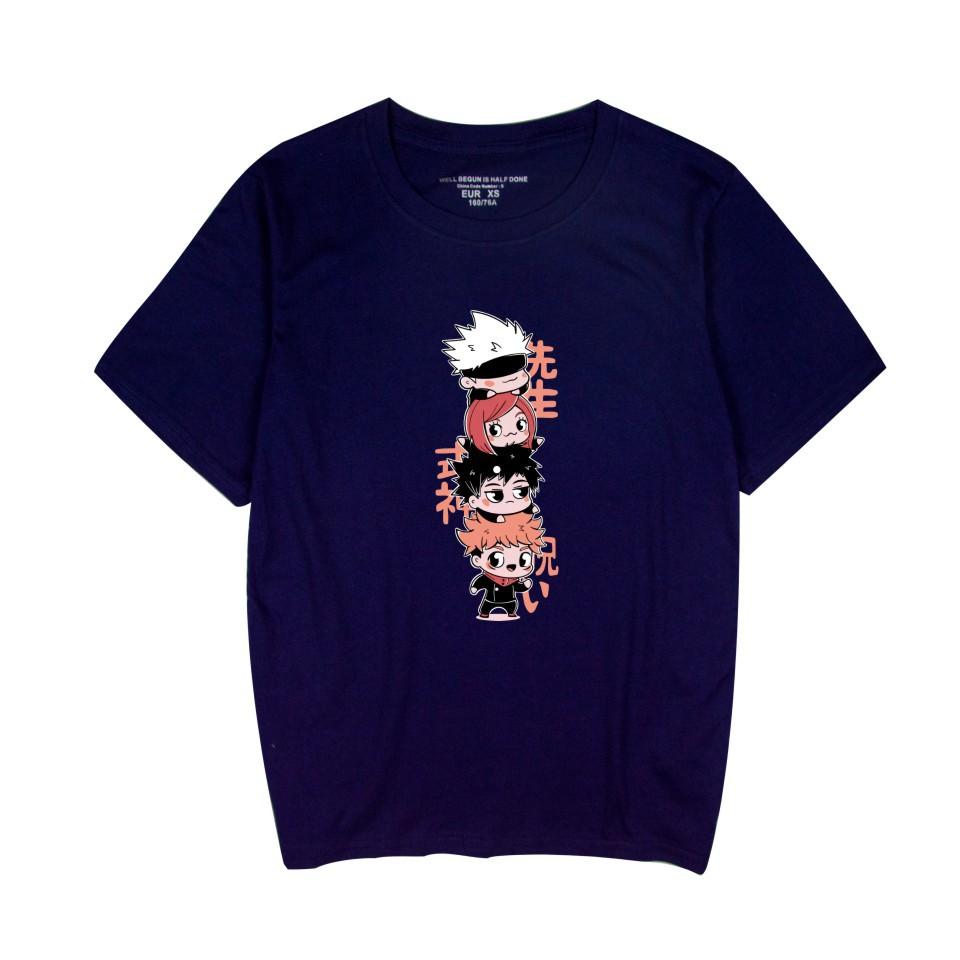 Anime Jujutsu Kaisen Printed Women Men's Fashion Cartoon Cosplay Short Sleeve T-Shirts