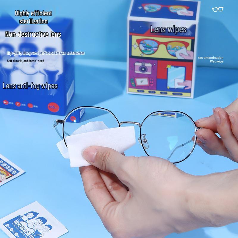 Engångs Anti-im Lins- och Spegelrengöringsservetter