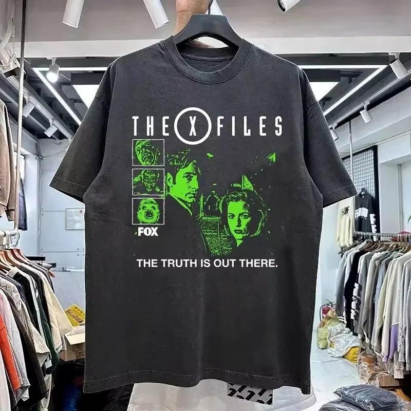90s Classic Movie XFiles Stills Printed Tshirt Summer New Unisex Casual Fashion Tshirt
