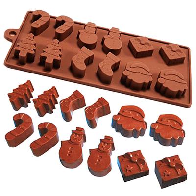 Stampo di Natale Stampo in Silicone per Cioccolato Antiaderente Stampo da Forno