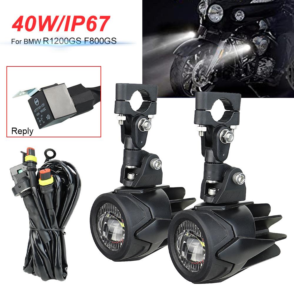 Upgrade Heller Lampe 40W 6000K Für BMW R1200GS F800GS F700GS F650 K1600 Motorrad Nebel Licht Hilfs Lichter