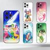 M-Mermaid M-Melody Pichi  Phone Case For iPhone 17,16,15,14,13,12,11 Plus,Pro Max,XS,Soft Silicone Black Cover
