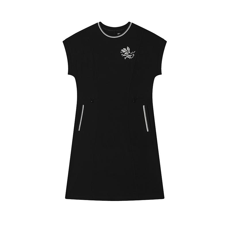 New FILA Sleeveless Dress Women's Jet Black F11W528311F-BK