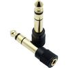 Chadou Audio Adapter 6.35mm (1/4 inch) Male to 3.5mm (1/8 inch) Female Stereo Headphone Connector Gold Plated, 2 Pack