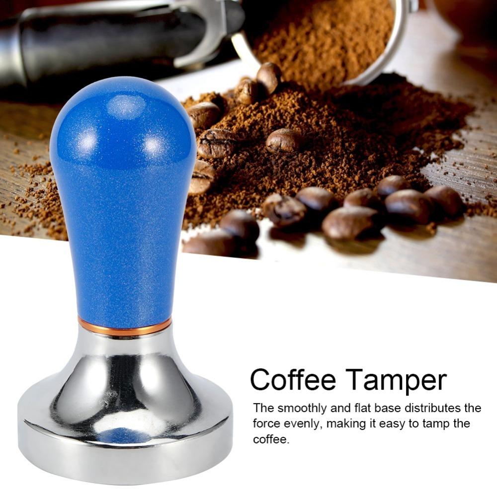 Aluminium Alloy Coffee Tamper Flat Espresso Tamper Coffee Machine Accessory  Coffee Bar