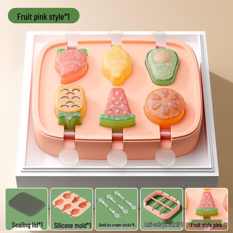 Kids Cartoon Silicone Ice Pop & Cheese Stick Mold