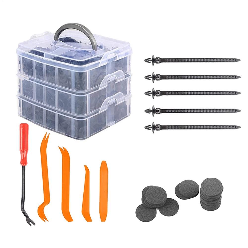 Fasteners Clips Replacement Push Pin Trim Panel Clips Push Pin Bumper Fasteners Bumper Push Rivet Clips for Hood Body Clips for