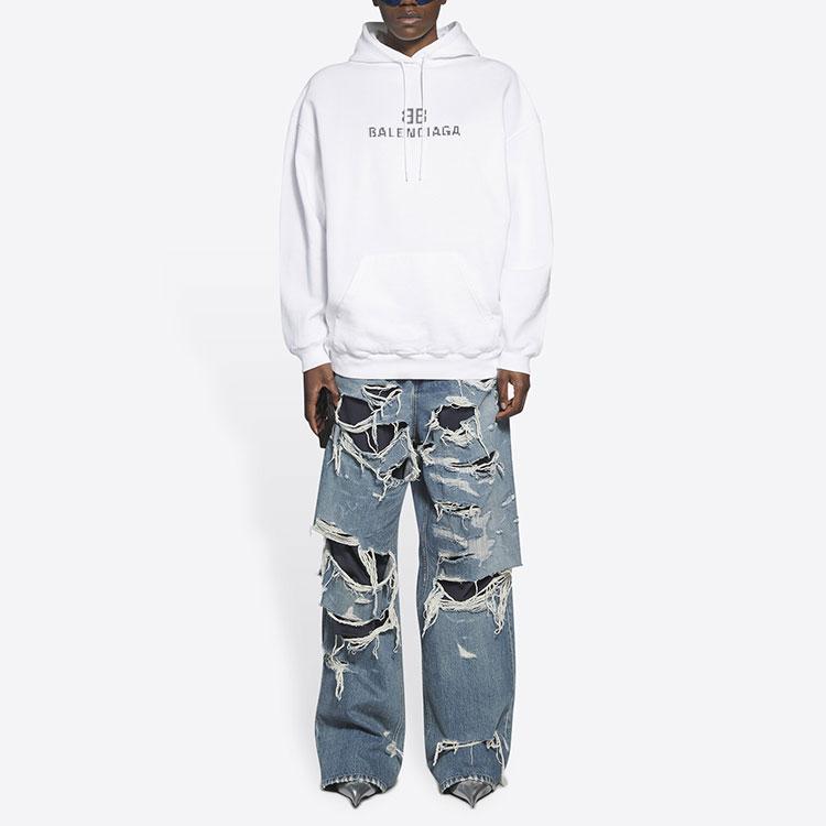 Balenciaga Women'ss Bb Pixel Medium Fit Hoodie 578135TKVI89040