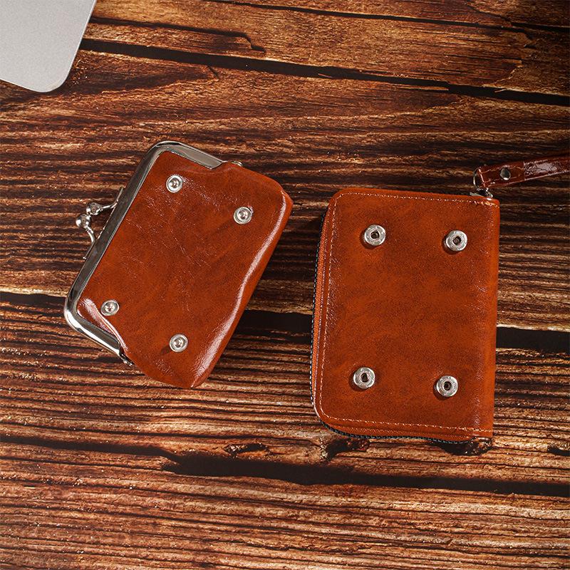 Snap Coin Purse and Multi-Card Slot ID Holder Zipper Wallet