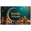 Ramadan Mubarak Lantern Backdrop Banner Islamic Celebration Event Decor Party Supplies Photography Props Decorations Background