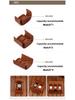 DUJIANG Genuine Leather Magnetic Buckle Watch Box - High-End Vegetable Tanned Cowhide for Mechanical Watches