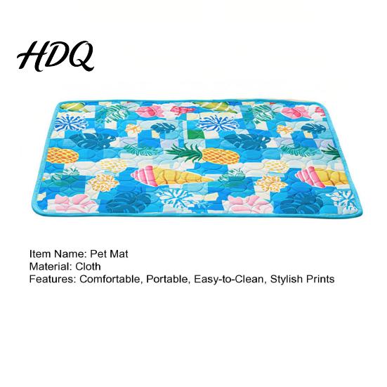 Portable Pet Cooling Pad Dog Mat Washable Summer Mat Bed for Dogs And Cats Indoor Outdoor Use Multi-functional