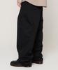 CARGOBROS Heavy Banding Wide Slacks (Black)