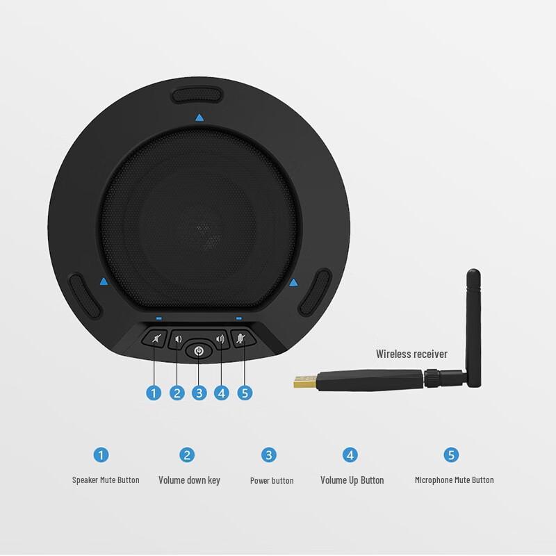 INNOTRIK I-32W Wireless AI Noise-Cancelling Conference Speakerphone (CN Version)