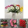 Artificial Garden Mimic 6prong Chrysanthemum Home Office Decor With Silk Cloth Fake Flower Arrangement