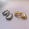 925 Silber Vintage Ovale Ohrringe Für Damen Trendiger Ohrring Schmuck Allergievorbeugend Party Zubehör Geschenk