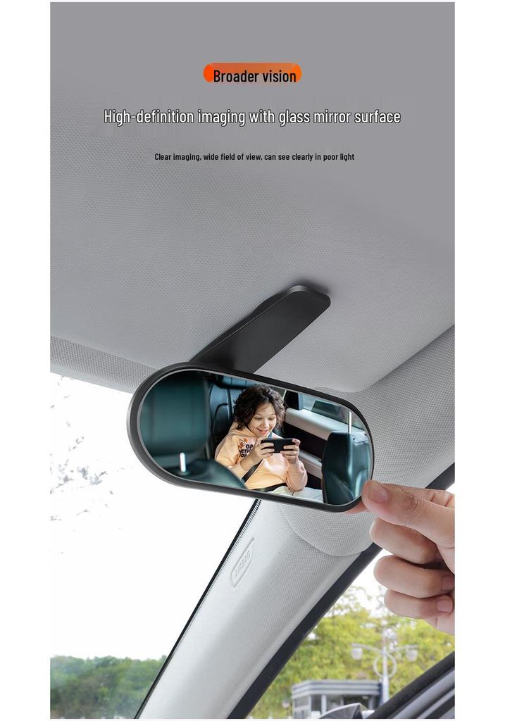 Universal Wide-Angle Rearview Mirror: In-Car Baby Observation & Reversing Mirror
