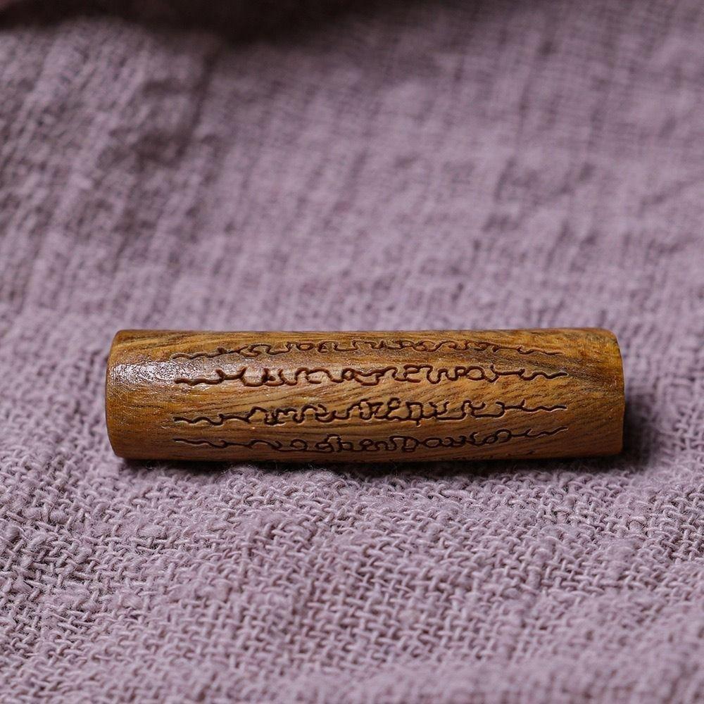 3Pcs 35*8mm Loose Beads Wood Spacer Bead Bag Charm Curved Tube Beads  Craft Projects