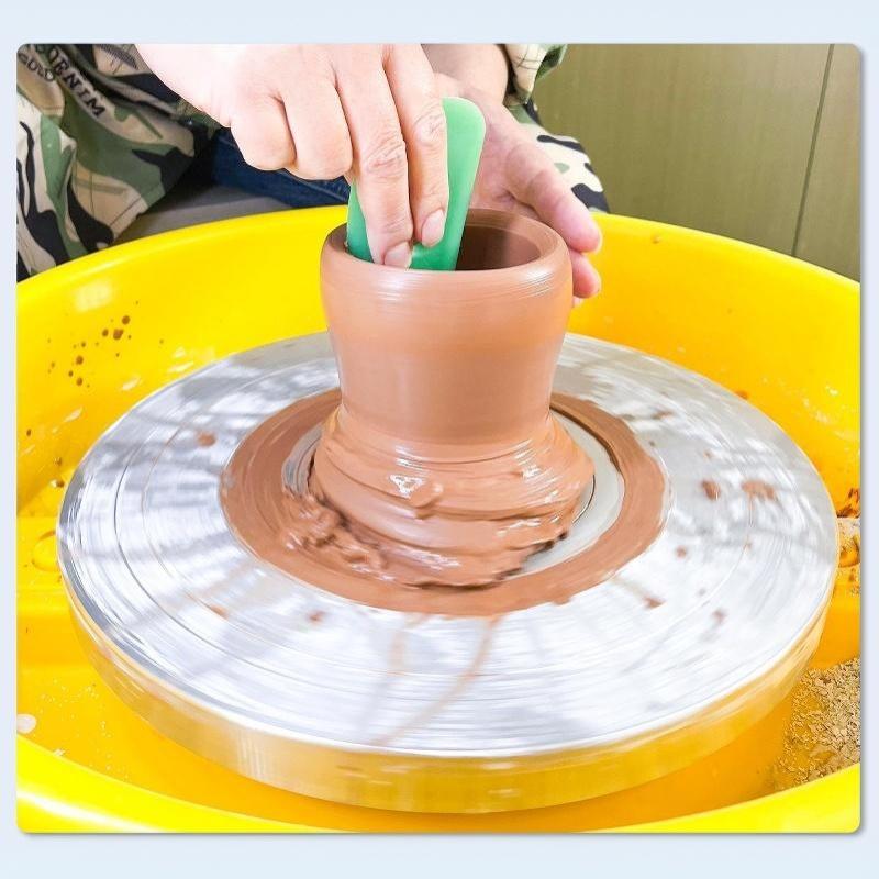 3/4/5/6/7/8/10Pcs  Soft Rubber Solid Color Set, Ceramic Soft Rubber Scraper Tool Set Ceramic Carving And Shaping Tools, Diy Clay