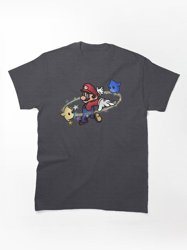 Super Smash Bros. Jumping through the galaxy with Mario Classic T-Shirt