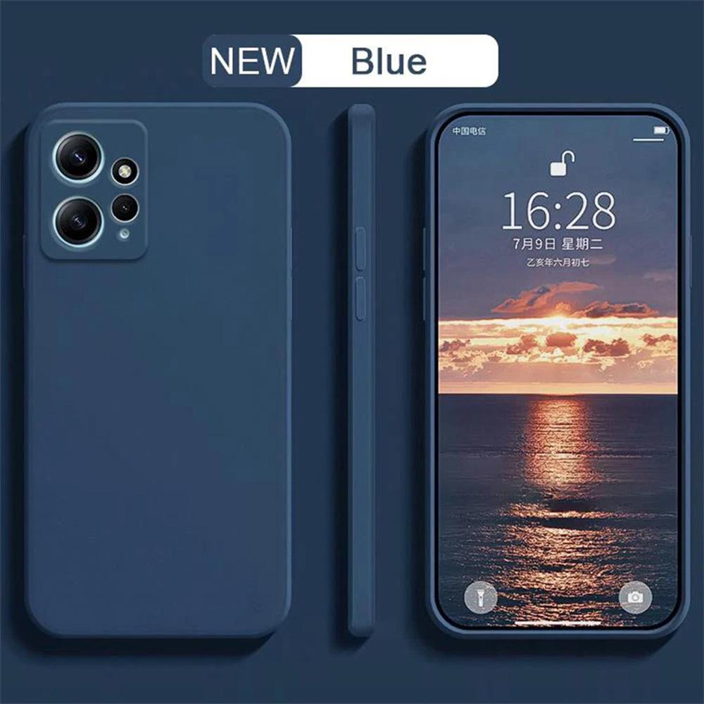 Vloeibare Siliconen Hoesje voor Xiaomi Redmi Note 12 4G Zachte Fundas Redmi Note12 4G Camera Beschermend Mat Basis Hoesje Caqas