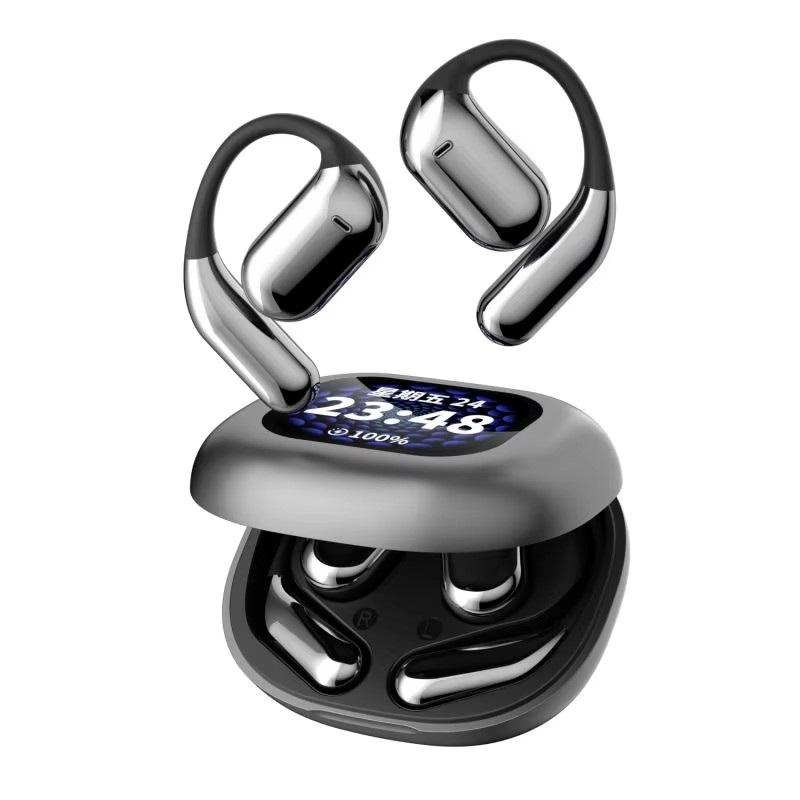 Q16pro Vollfarb-Smart-Touchscreen Offenes BT-Headset V5.4 mit APP-Steuerung ENC-Geräuschunterdrückung Zero-Feeling-Tragegefühl Lange Akkulaufzeit