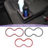  ABS Interior Rear Armrest Cup Holder Decoration Protective Cover Sticker Fit For Dodge Charger For 300C 2010 Up Interior Accessories