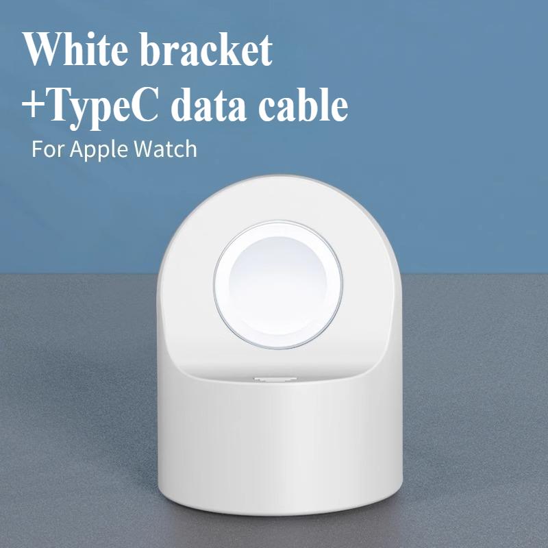 Ladeständer für Apple Watch Series Ultra/8/SE2/7/6/SE/4/3 49mm/45mm/44mm/42mm/41mm/40mm/38mm Langlebiger Silikon Nachttischmodus