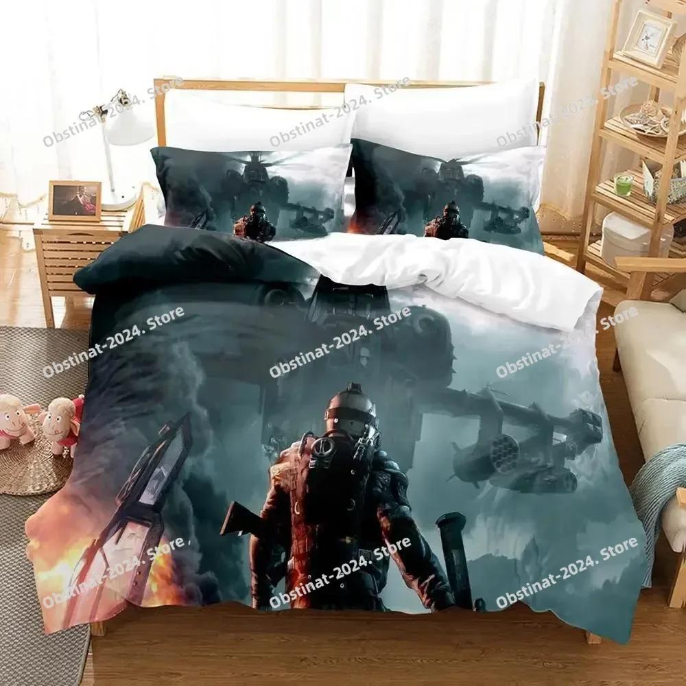 3d Anime Game Warface Breakout Bedding Set Printed Bed Set With Pillowcase Duvet Cover Soft Single Double Queen Super King Size