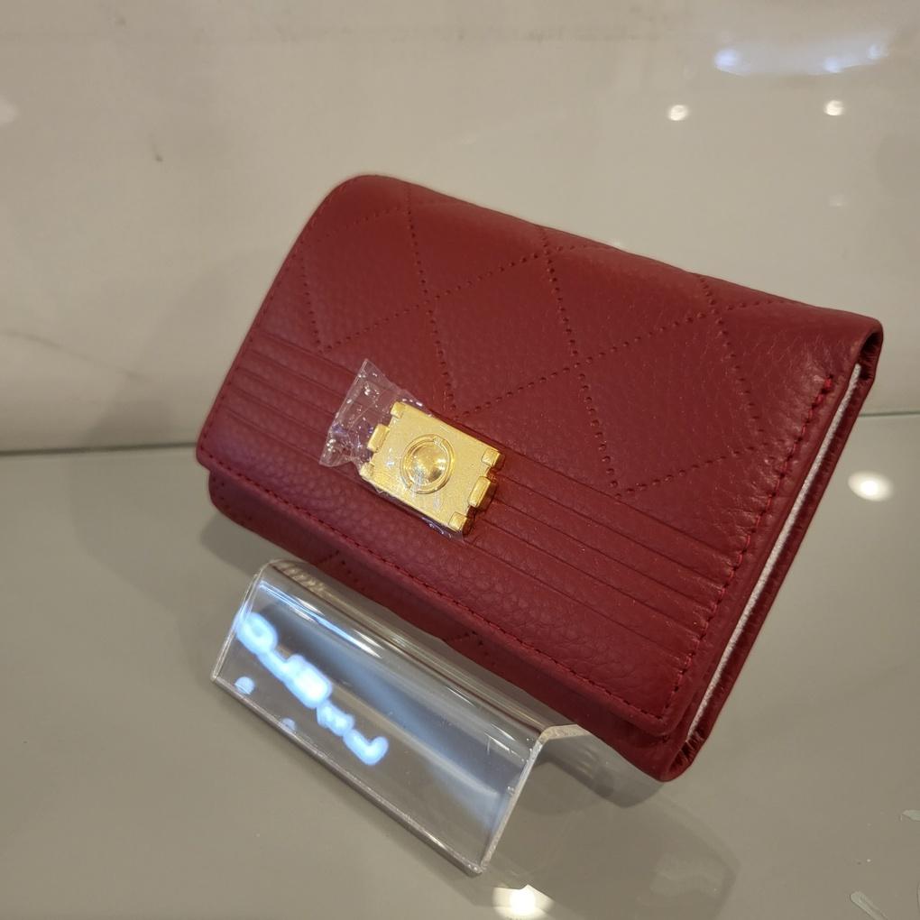 Moncross 9128REAW Women's Stitched 3-Piece Cowhide Half Wallet