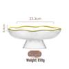 Huihuang High-footed Glass Fruit Plate