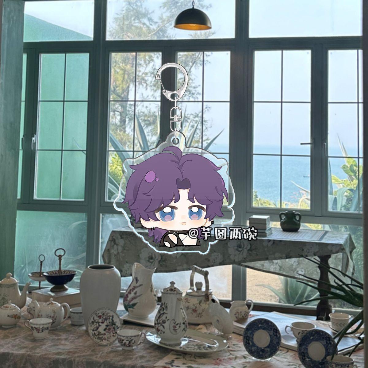 

Любовь и глубокий космос Ци Юйли Дип Шен Син возвратная сумка подвесной милый рюкзак акриловый брелок кулон как