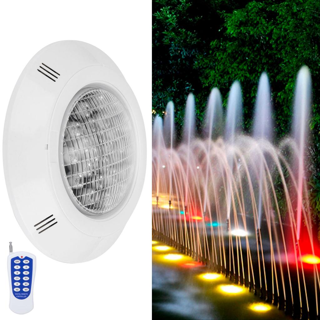 24LED Colorful Swimming Pool Light RGB Underwater Light AC12V 24W Waterproof Landscape Lamp