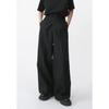 Men's Spring Style New Casual Suit Mid Waist Long Pants Loose Wide Leg Sweeping Floor Simple