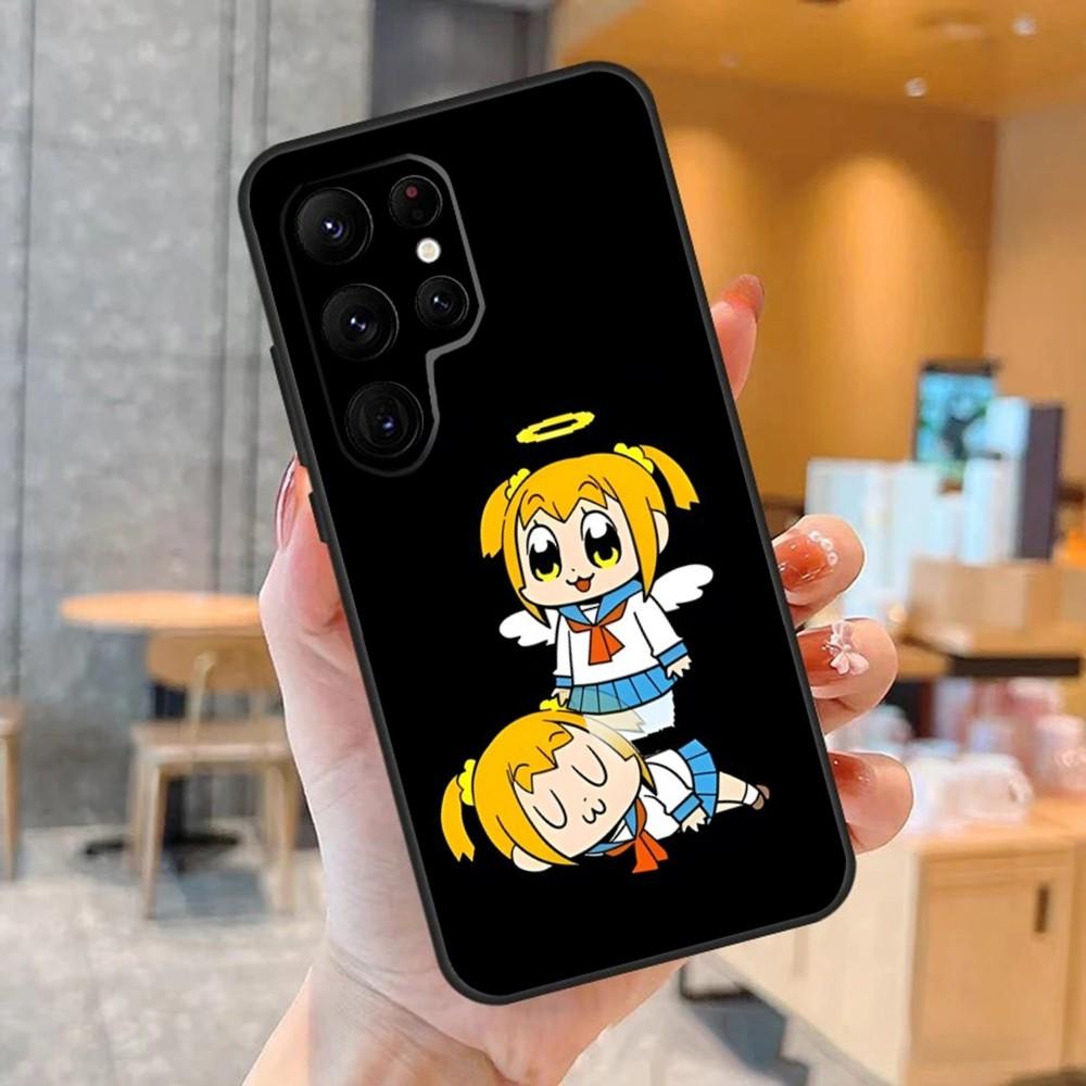 Cartoon POP TEAM EPIC Phone Case For SamsungS24,S23,S22,S21,Ultra Pro S10,S30Plus,S9,20lite Black Cover