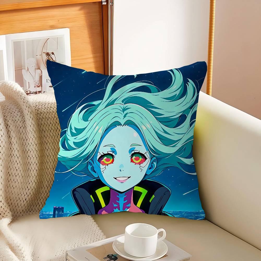 Anime R-Rebecca C-Cyberpunk Personalized Pillow Dust Cover Bedroom Kids Party Decoration Pillowcase Birthday Children Gift