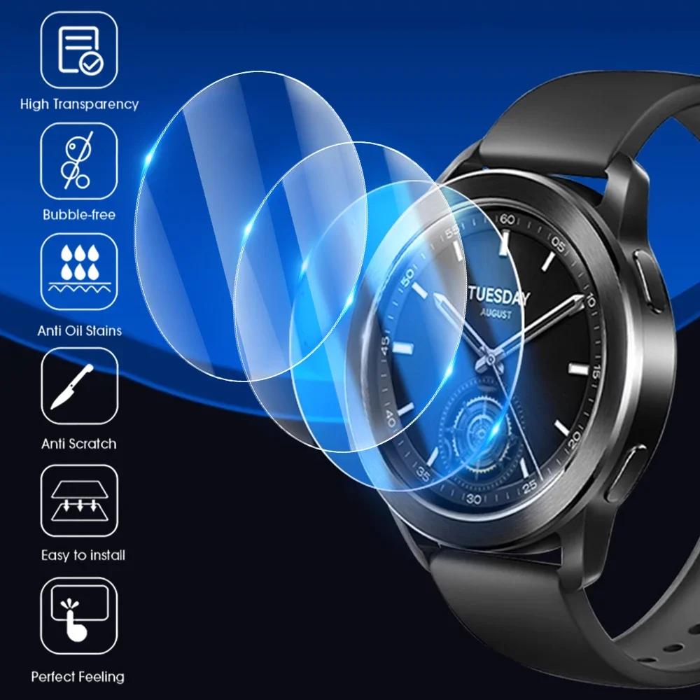 Watch S5 Tempered Glass Screen Protectors HD Clear Anti-scratch Smartwatch Films for Xiaomi Mi Watch S5 S4 Sport S4 41mm S3