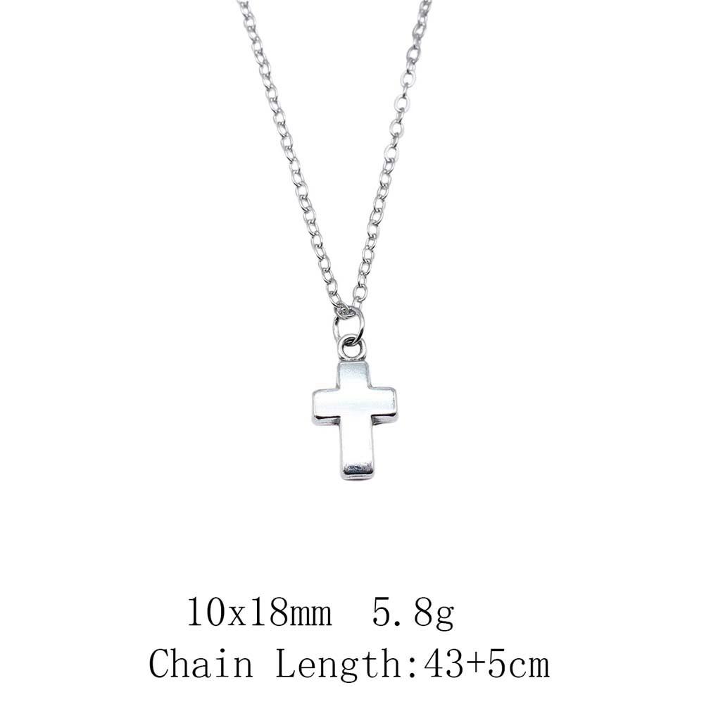 Birthday Gifts Boho Necklace Cross Skull Necklace On The Neck 43cm Chain Women's Bag Long Necklace