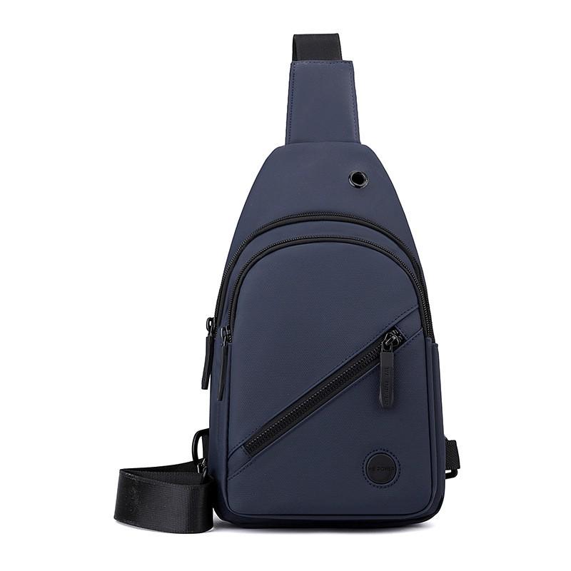 Lightweight Men's Chest Bag, Casual Nylon Crossbody Bag,Hiking Multipurpose Sling Bag for Outdoor Sports & Daily Commute