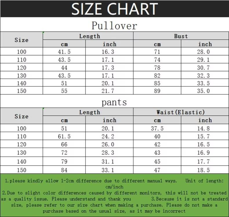 Autumn Children's Clothing Sets Girls New Cartoon Print Sweatshirts and Sweatpants 2pcs Sets Breathable Kids Tracksuit