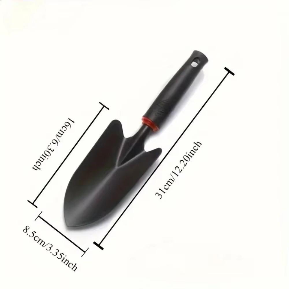Multifunctional Small Digging Soil Shovel Black Handle Planting Tool Durable Garden Trowel Garden